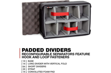 Image of Nanuk 918 Case with Lid Organizer and Divider, Black, 918S-060BK-0A0