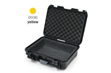 Image of Nanuk 920 Case, Open, Yellow w/ Foam Liner