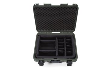 Image of Nanuk 925 Protective Case w/Padded Divider, Olive, Medium, 925S-020OL-0A0