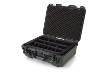 Image of Nanuk 930 Water/Crush Proof Case w/Padded Divider - Olive, 930S-020OL-0A0