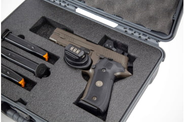 Image of Nanuk Case 910 w/Foam For Pistol Optic Ready, Graphite, Medium, 910S-080GP-0A0-21312