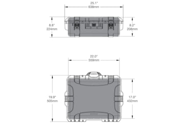 Image of Nanuk Case 945 w/foam insert for Crane 3, Silver, Large, 945-CRA35