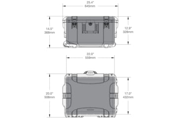 Image of Nanuk Case 960 w/foam insert for URSA PRO, Graphite, Large, 960-URSAP7