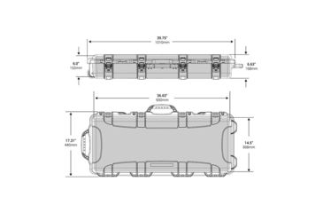 Image of Nanuk 985 Hard Gun Case w/Foam AR, 39.7in, Black, 985S-081BK-0A0-18249