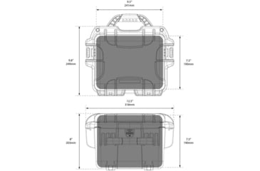 Image of Nanuk Panel Kit for the 908 Case, Top, Polycarbonate, Small, 40-90807-K