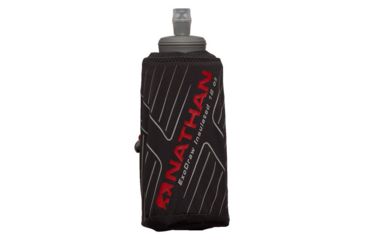 Image of Nathan ExoDraw 2 Insulate Water Bottles, Black/High Risk Red/ Wild Dove, 18oz, NS4868-0524-00