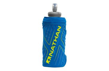 Image of Nathan ExoDraw 2 Insulated Bottle, Deep Water/Vibrant Yellow, 18oz, NS4868-0426-00