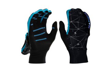 Image of Nathan HyperNight Reflective Convertible Glove/Mitt - Womens, Galaxy Black, Extra Small, NS5511-0465-31