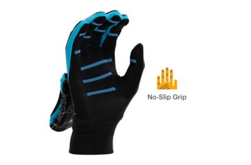 Image of Nathan HyperNight Reflective Convertible Glove/Mitt - Womens, Galaxy Black, Extra Small, NS5511-0465-31