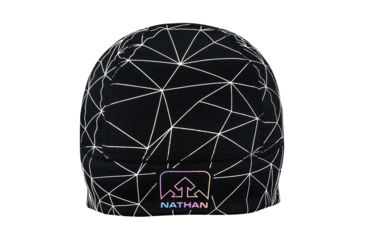 Image of Nathan HyperNight Reflective Pony Tail Beanie, Galaxy Nova Black, OSFM, NS1191-0481-00