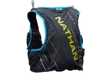 Image of Nathan Pinnacle 4 Liter Hydration Race Vest, Black/Lime, Small, NS40260-00022-S