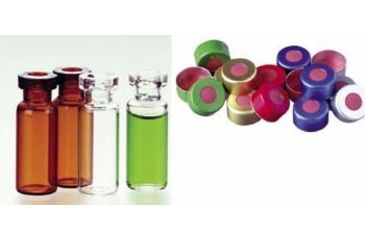 Image of National Scientific Standard Opening Crimp-Top Vials, National Scientific C4012-2 Vials Amber Vials