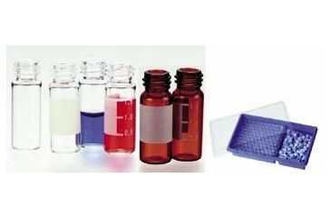 Image of National Scientific Target 10-425 Screw-Thread Vials, National Scientific C4010-10 Septa Not Resealable, Single-Use