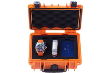 Image of Nautis Interceptor Watch Box Set w/Interchangable Bands &amp; Date Display, Orange, One Size, 19161G-C
