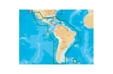 Image of Navionics Gold Central and South America Digital Marine Map MSD3XG
