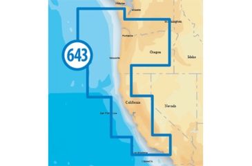 Image of Navionics Platinum+ SD 643 California &amp; Oregon, New Condition NAV-MSD/643P+