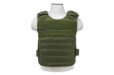 Image of NcSTAR Vism Plate Carrier W/External Hard Armor Pockets, Green, Medium - 2XL CVPCVEP2984G