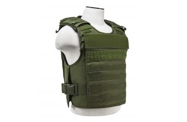 Image of NcSTAR Vism Plate Carrier W/External Hard Armor Pockets, Green, Medium - 2XL, CVPCVEP2984G