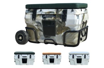 Image of Neanderthal Outdoors Nomad 70 Quart Cooler, Nomad Camo with Green Cushion, White with Green Cushion, White with Tan Cushion, White with White Cushion