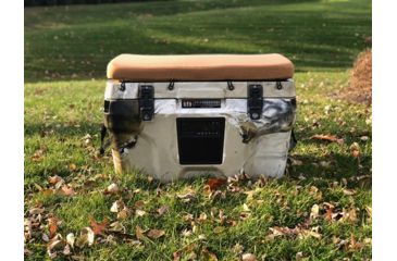 Image of Neanderthal Outdoors Nomad 70 Quartt Cooler, Nomad Camo with Tan Cushion, 70 Quart, NOM-1205