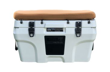 Image of Neanderthal Outdoors Nomad 70 Quartt Cooler, White with Tan Cushion, 70 Quart, NOM-1203