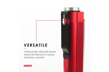 Image of Nebo Big Larry 2 COB LED Flashlight, AA, White/Red COB, 500 Lumens, Red, NEB-WLT-0002