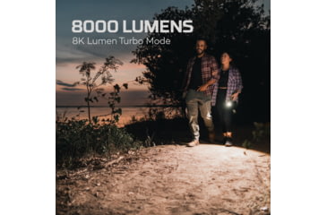 Image of Nebo Davinci LED Flashlight, Lithium Ion, White, 8000 Lumens, Black, NEB-FLT-1016