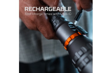 Image of Nebo Davinci LED Flashlight, Lithium Ion, White, 8000 Lumens, Black, NEB-FLT-1016