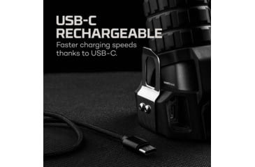 Image of Nebo Luxtreme SL50 Rechargeable 1/2 Mile Spotlight, Black/Grey, NEB-SPT-1003