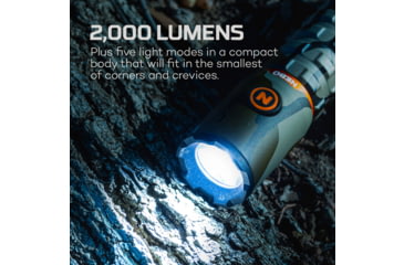 Image of Nebo Torchy 2K Li-ion 18650 Rechargeable Battery 2000 Lumens LED Flashlight