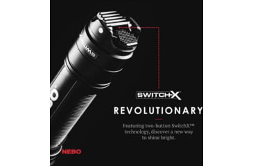 Image of Nebo REDLINE X 1800 Lumen Rechargeable LED Flashlight, Black, NEB-FLT-0008