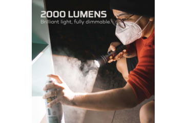 Image of Nebo Slyde King 2K USB-C Rechargeable LED Flashlight and Work Light, Black, NEB-WLT-1003