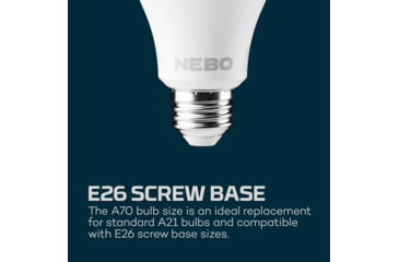 Image of Nebo Smart Bulb Power Bank Flashlight, Soft White, 850 Lumens, NEB-ARE-0003