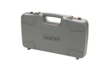 Image of Negrini Hybri-Tech RMR Capable Locking Pistol Case, Gray/Black, Full Size Pistol, 2039iR/6524