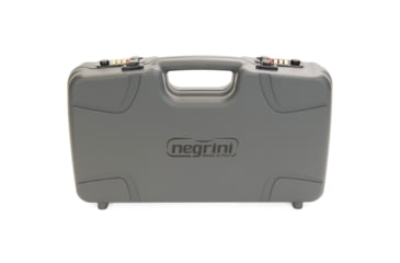 Image of Negrini Hybri-Tech RMR Capable Locking Pistol Case, Gray/Black, Full Size Pistol, 2039iR/6524