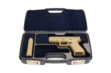 Image of Negrini Hybri-Tech RMR Capable Locking Pistol Case, Navy/Navy, Full Size Pistol, 2039iR/6522