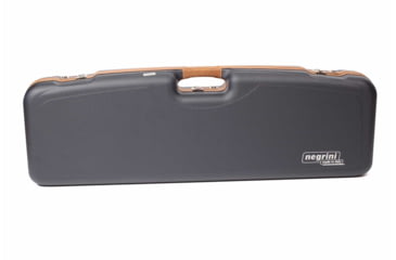 Image of Negrini OU Deluxe Sporting Shotgun Case + Tube Set, Navy/Tobacco Leather/Navy Interior, 1622LX-TUBE/5228