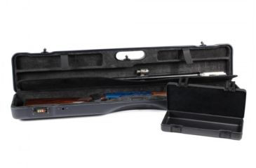 Image of Negrini OU/SxS/Auto/Pump UNICASE Luxury Travel Shotgun Case, Navy Blue/Grey Interior, L37.50in x W7in x D5in 16406LR-UNI/5590