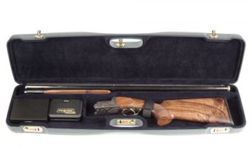 Image of Negrini OU/SxS Luxury Travel Shotgun Hard Case, Green/Navy, 34x8.3x3.3 1602LR/4704