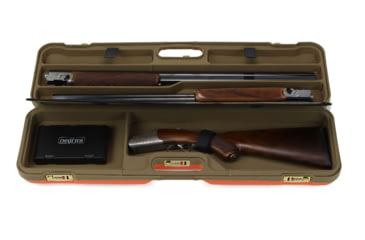 Image of Negrini Wings OU/SxS Deluxe Hunting Combo Shotgun Case, 32.125x8.875x5in, Blaze Orange/Khaki, 819129015303