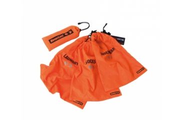 Image of Neverlost Packbags, 3 Pieces, Black/Orange, 3 piece set 6087