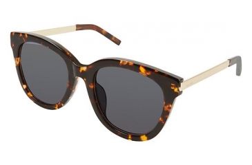 Image of Nicole Miller Roosevelt Sunglasses - Frame Tortoise/Gold, Lens Color G-15, Size 51/21mm NMROOSEVELT02