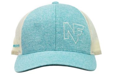 Image of NightForce Trucker Hat, Low Profile, w/ NF Offset Logo, Teal Heather, Small, A521-S