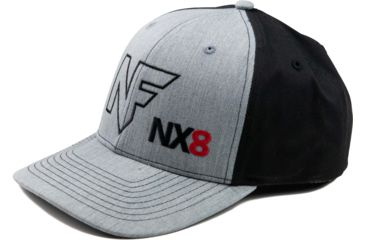 Image of NightForce Twill Back Hat, w/ NF NX8 Logo, Grey/Black, A531