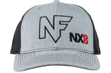 Image of NightForce Twill Back Hat, w/ NF NX8 Logo, Grey/Black, A531