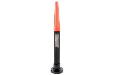 Image of Nightstick Safety Light/LED Flashlight Combo,Black,White/Amber Flood,150 Lumens,Magnetic Base,Red Cone NSP-1174-K01