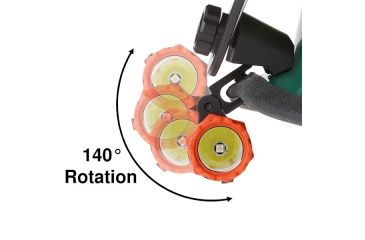 Image of Nightstick Tactical Fire LED Flashlight w/Multi-Angle Helmet Mount,180 Lumens,Red FDL-300R-K01