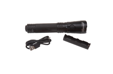 Image of Nightstick Turbo High Candela USB Tactical Flashlight, Rechargeable, 1100 Lumen, 3 Hour Run Time, Matte Finish, Black