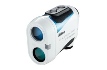 Image of Nikon 6x COOLSHOT PRO STABILIZED 1,200 yard Golf Rangefinder, White 16555