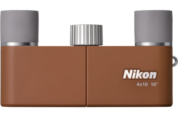 Image of Nikon CF 4x10mm Roof Prism Binoculars, Amber Brown, 16842